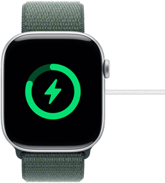 An almost fully charged Apple Watch Series 10