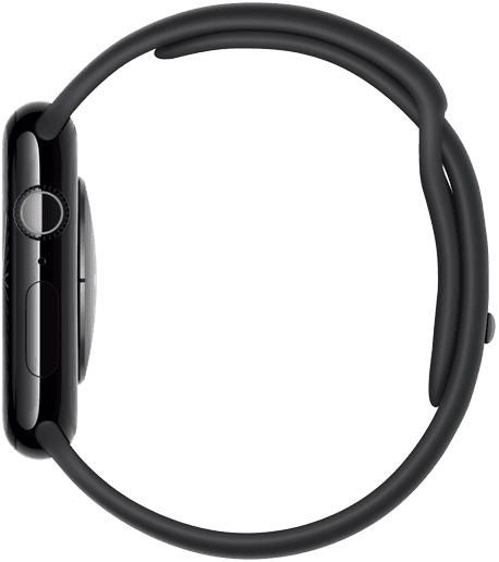 The right side of an Apple Watch Series 10 showing its thinness