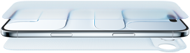 iPhone Air, front exterior, side exterior, exploded view of Ceramic Shield layers