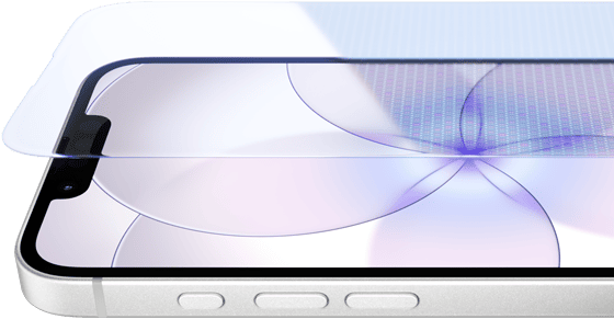 iPhone 17e, front exterior with Ceramic Shield 2, side exterior, white color, buttons: Action, volume