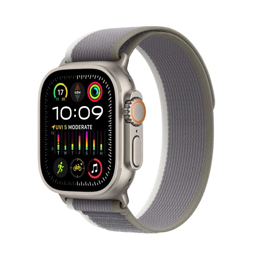 Apple Watch Ultra 2 Titanium Case with Trail Loop - 49mm, black-grey, m-l