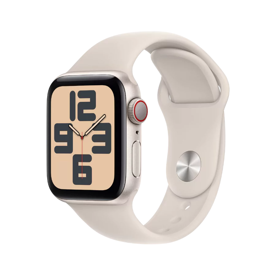 Apple Watch SE Aluminium Case with Sport Band - gps, 40mm, starlight, m-l