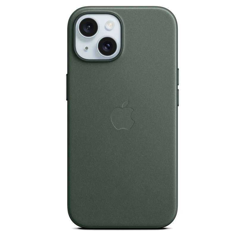 iPhone 15 FineWoven Case with MagSafe - evergreen