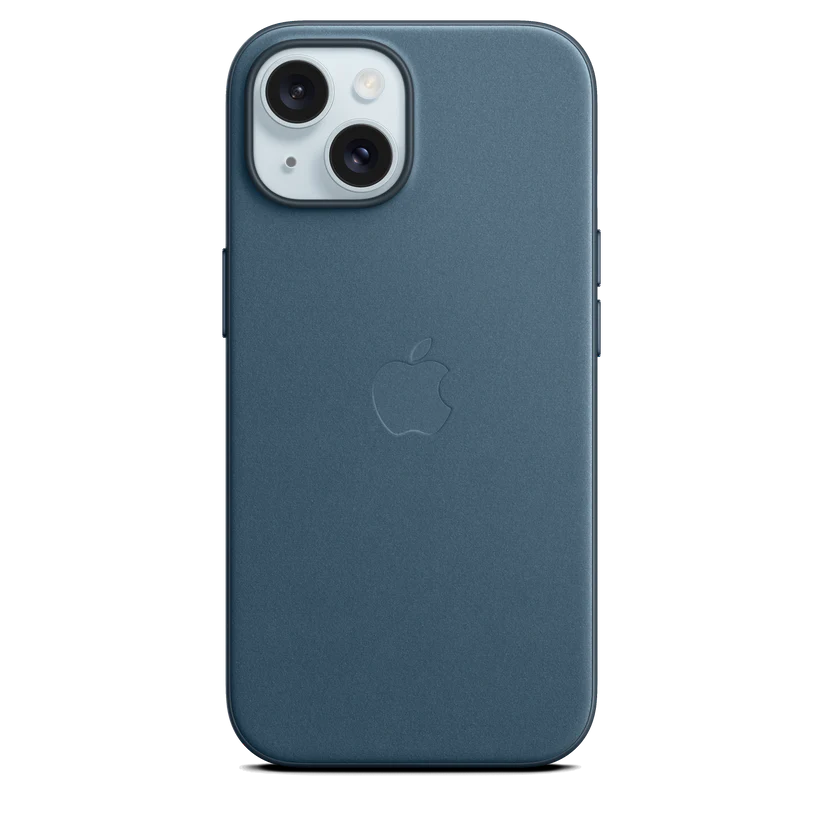 iPhone 15 FineWoven Case with MagSafe - pacific-blue