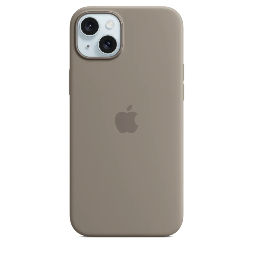 iPhone 15 Silicone Case with MagSafe - clay