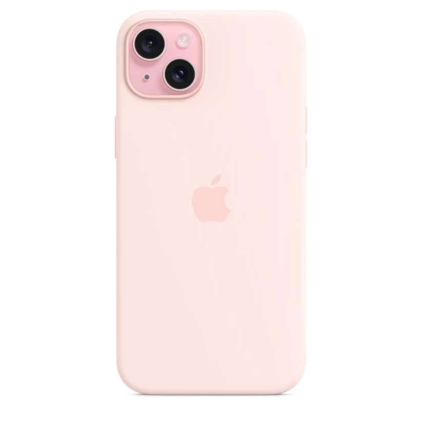 iPhone 15 Silicone Case with MagSafe - light-pink