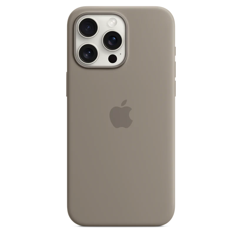 iPhone 15 Pro Silicone Case with MagSafe - clay