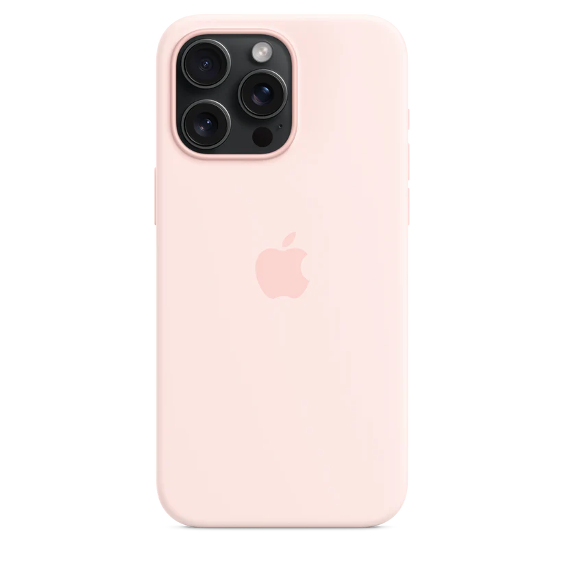 iPhone 15 Pro Max Silicone Case with MagSafe - light-pink