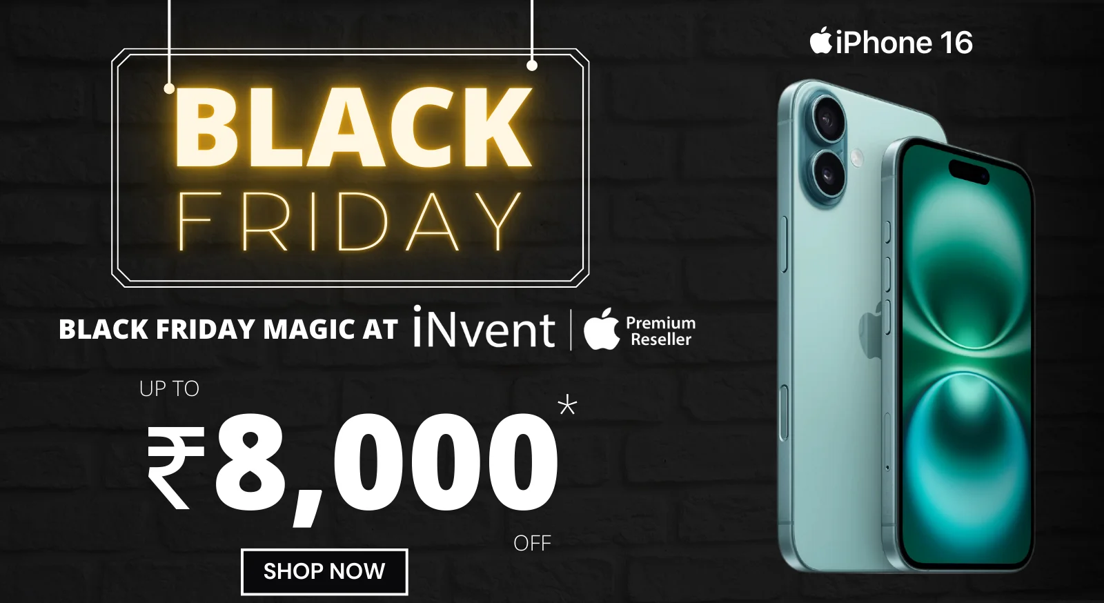 Black Friday Bonanza Best Deals on iPhone 16 at iNvent Store iNvent