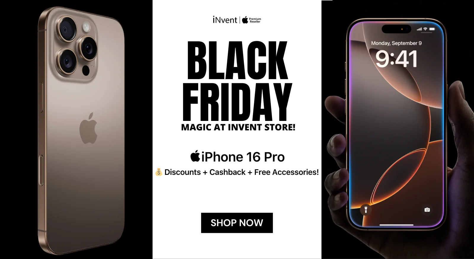 Black Friday Bonanza Best Deals on iPhone 16 Pro at iNvent Store