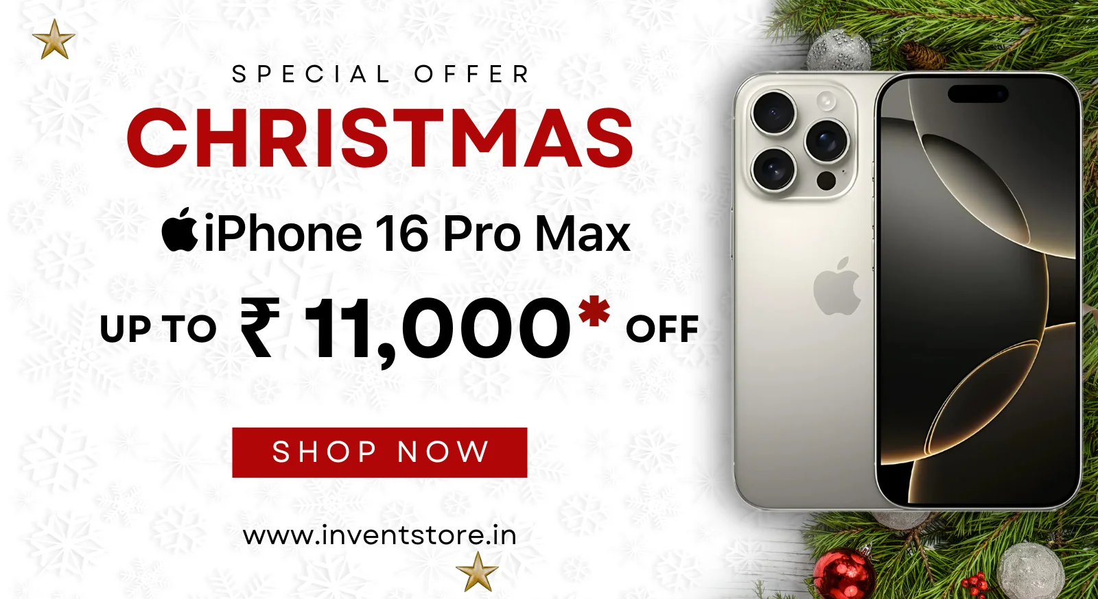 christmas offer on iPhone 16 pro max