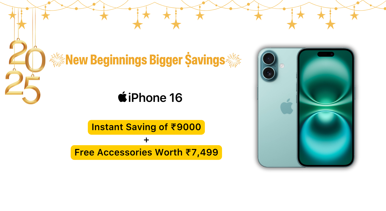 New year best offer on iPhone 16