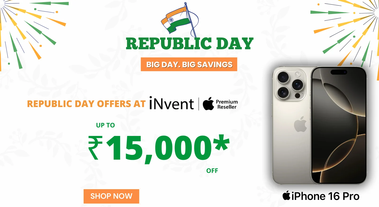 Republic day offer on iPhone 16 Pro