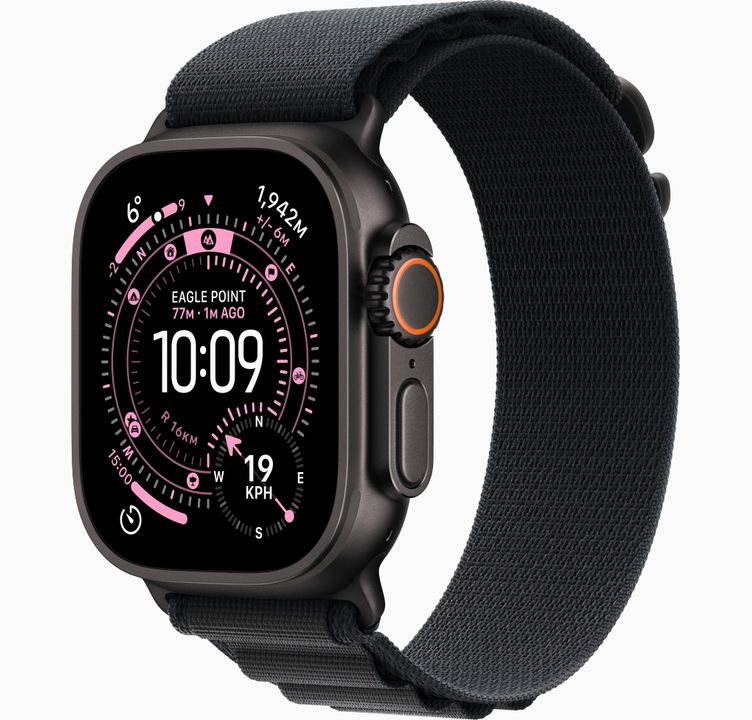 Apple Watch Ultra 3  - alpine-loop, large, black-titanium