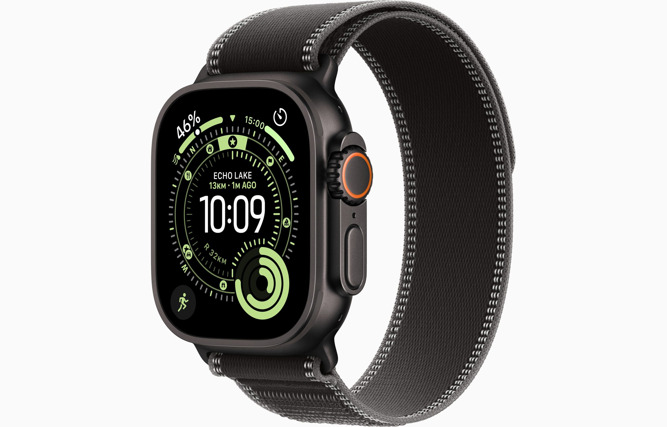 Apple Watch Ultra 3  - trail-loop, small, black-titanium