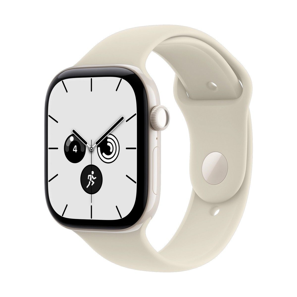 Apple Watch Series 12 - pearl-white-ceramic, s-m, gpscellular, sand-sport-band, 46mm