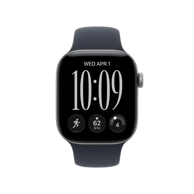 Apple Watch Series 12 - black, m-l, gpscellular, black-sport-band, 42mm