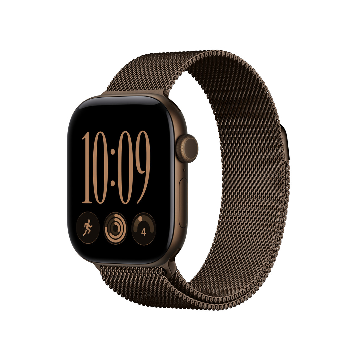 Apple Watch Series 12 - dark-bronze, s-m, gps, dark-bronze-milanese-loop, 46mm